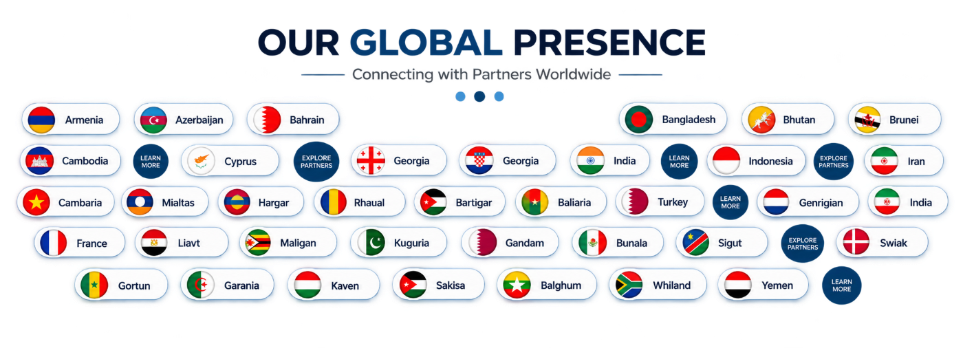 Our global presence - partner countries worldwide