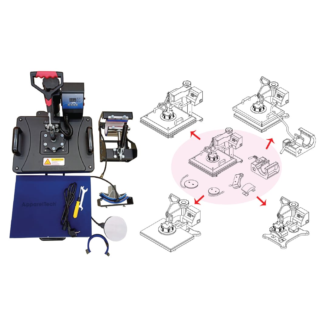 5 In One Machine With Drawer Slide